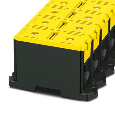 1086510 Phoenix Contact  UBAL Series Yellow, 240mm², Single-Level, Screw Termination