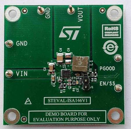 STEVAL-ISA146V1 STMicroelectronics Evaluation Board Power Management for ST1S50 for Fixed-Frequency PWM Synchronous Step-Down Regulator