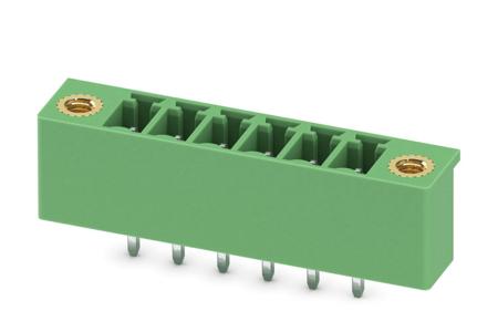 1818229 Phoenix Contact, 3.81mm Pitch, MCV 1.5/ 6-GF-3.81-LR, 6 Way, Pluggable Terminal Block, Header, Solder Termination,