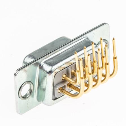 472-685 RS Pro 9 Way Right Angle Through Hole PCB D-sub Connector Socket, 2.74mm Pitch