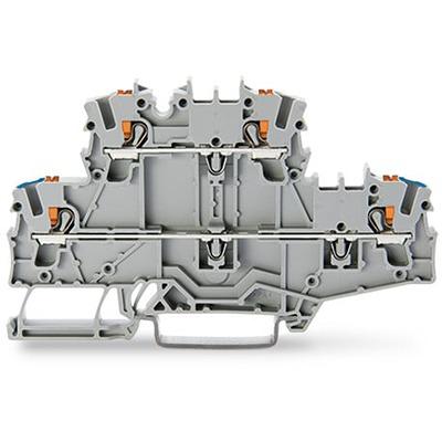 2202-2702 WAGO TOPJOB S Series Double Level Terminal Block, 2.5mm², 2-Level, Push In Termination, ATEX, CSA, IECEx