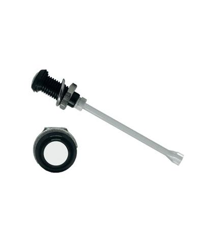RHD-1410-F6P67PR  Bivar, Panel Mount Vertical LED Light Pipe, Clear Round Lens