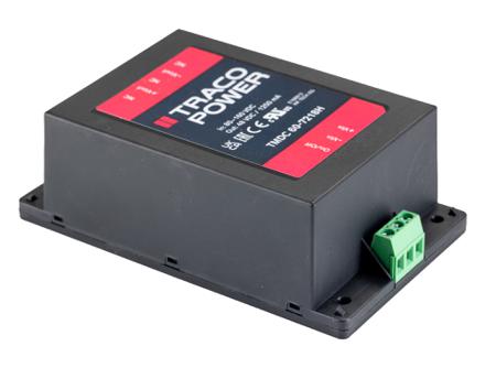 TMDC-60-7218H TRACOPOWER TMDC 60H 60W Isolated DC-DC Converter Chassis Mount, Voltage in 80 → 160 V dc, Voltage out 48V dc