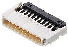 503480-2600 Molex, 503480 0.5mm Pitch 26 Way Right Angle Female FPC Connector