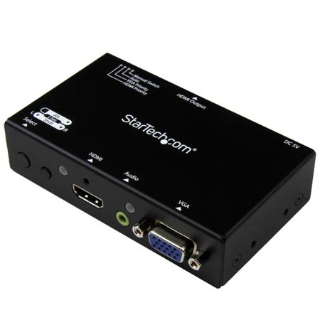 VS221VGA2HD StarTech.com 2 Port 2 Input 1 Output HDMI, VGA Switch 1920 x 1200