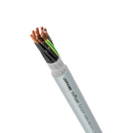 1026709 Lapp Olflex Chain 809 Control Cable, 3 Cores, 0.75 mm², Unscreened, Grey PVC Sheath, 19 AWG