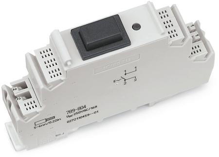 789-804 WAGO Circuit Breaker, 16A, 250V AC, 250 V Breaking Capacity