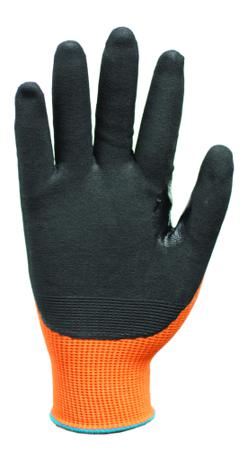 TG3240-08-PK Traffi Microdex Orange Elastane, HPPE, Nylon Oil Grip, Oil Repellent Liquid/Oil repellent Gloves, Size 8, Medium,