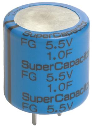 FG0H474ZF KEMET 0.47F Supercapacitor -20 → +80% Tolerance, Supercap FG 5.5V dc, Through Hole