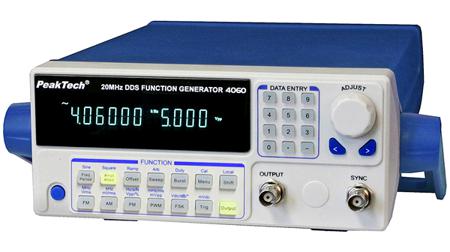 P4060 MV PeakTech P 4060 Waveform Generator, 20MHz Max, 10 μHz Min