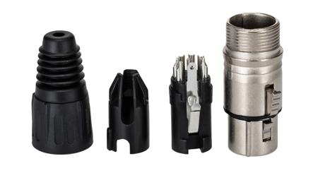 208-5180 RS PRO Cable Mount XLR Connector, Male, 75 V, 7 Way, Nickel Plating