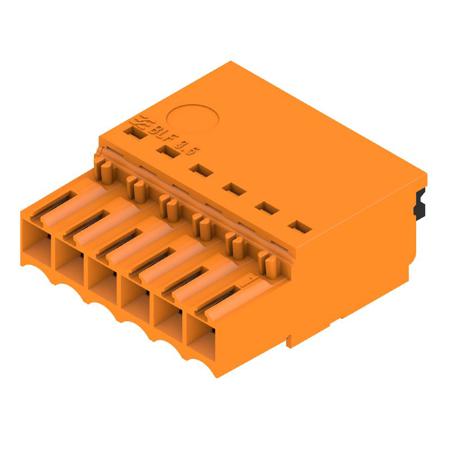 2459090000 Weidmüller  Series Straight Plug-In PCB Socket, 6-Contact, 1-Row, 3.5mm Pitch, Push In Termination