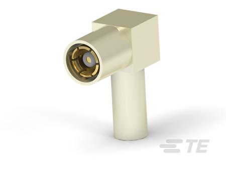 414002-4 TE Connectivity 4140 Series Plug Cable Mount SMB Connector, 50Ω, Crimp Termination, Right Angle Body