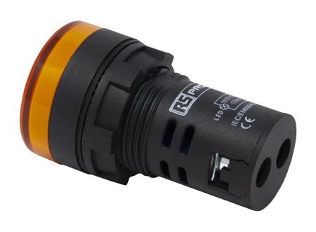 763-7952 RS Pro Yellow LED Pilot Light, 22mm Cutout, IP65, 230 V ac