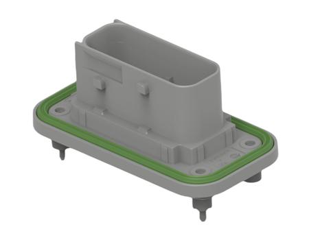 2-2378191-1 TE Connectivity 2-23781 Series Vertical Panel Mount PCB Header, 15 Contact(s), 6mm Pitch, 2 Row(s), Shrouded