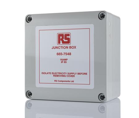 665-7548 RS PRO Trace Heating Junction Box 75mm x 125mm x 125mm