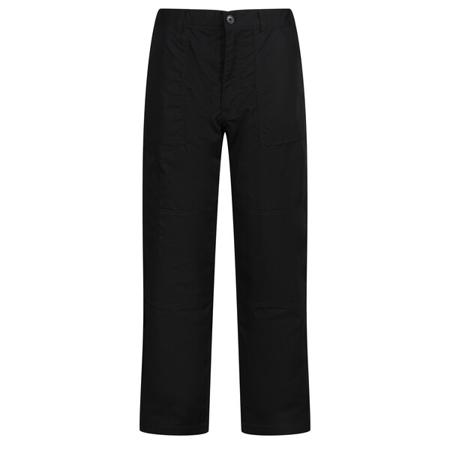 TRJ331-R-800-042 Regatta Professional TRJ331 Black Men's Polycotton Water Repellent Trousers 42in, 106.5cm Waist