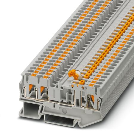3210169 Phoenix Contact  PT 2.5-TWIN-MT Series Grey, 0.14 → 4mm², Single-Level, Push In Termination