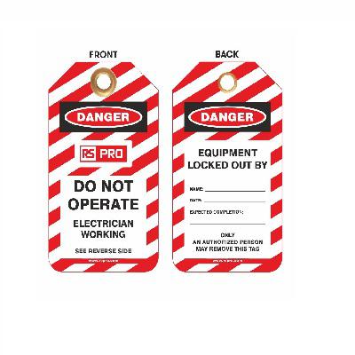 441-219 10Each x 'Do Not Operate' Lockout Tag