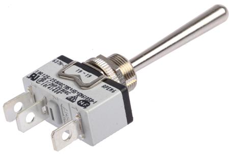 637h-2-5 Apem 637h/2-5, Toggle Switch, (On)-Off-(On), Panel Mount