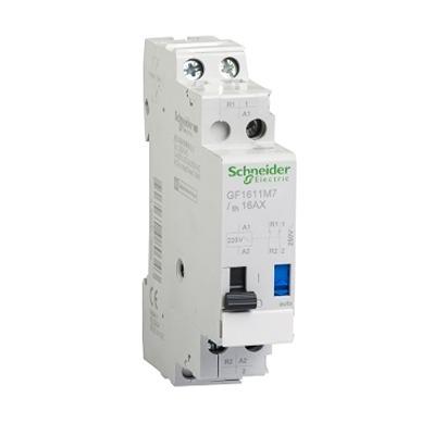 GF1611M7 Schneider Electric TeSyS GC/GY Series Solid State Relay, 16 A Load, Clip-On, 250 V ac/dc Load, 220 V ac/dc Control