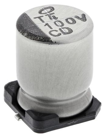 UCD1V101MNL1GS Nichicon 100μF Aluminium Electrolytic Capacitor 35V dc, Surface Mount -