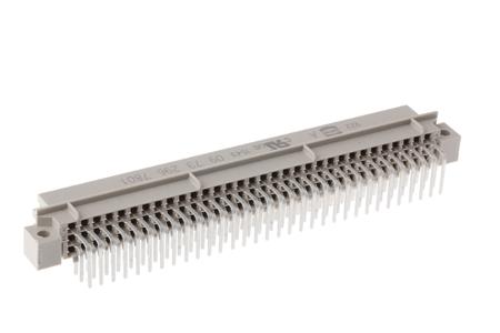 09732967801 HARTING 09 73 96 Way 2.54mm Pitch, Type R Class C3, 3 Row, Right Angle DIN 41612 Connector, Socket