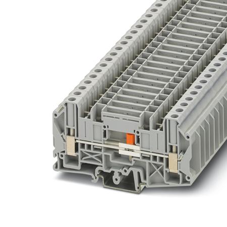3072815 Phoenix Contact UT Series UT 6-T/SP Terminal Block Connector, 2-Way, 41A, 0.2 → 10 mm² Wire, Screw Termination