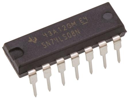 SN74LS08N Texas Instruments , Quad 2-Input AND Logic Gate, 14-Pin PDIP