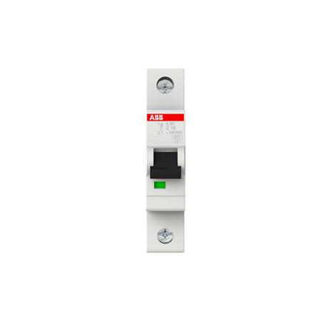 2CDS251001R0104---S201C10 System M Pro S200 MCB Mini Circuit Breaker 1P, 10 A, 6 kA, Curve C