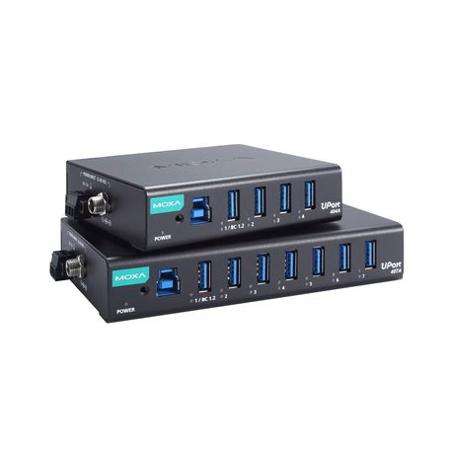 UPORT-404A MOXA 4 Port USB 3.2 USB A, USB B  Hub, USB Powered, 100 x 85 x 27mm
