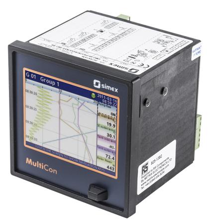 SX-CMC99-04F0-RS Simex SX-CMC99-04F0, 4 Input Channels, 4 Output Channels, Multichannel Controller Chart Recorder Measures Current,