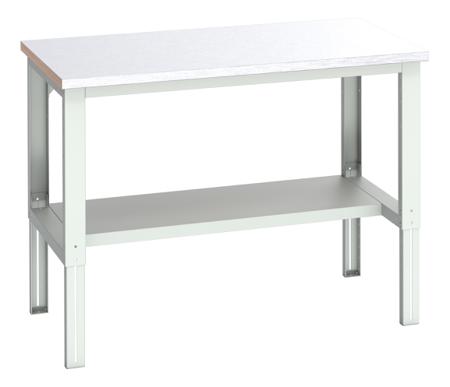 41004179-16V Bott 41004179.16V Sheet Steel Workbench, 450kg Max Load, Adjustable Height, 740 → 1140mm x 900mm x 1500mm