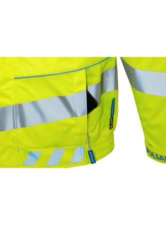 EVO103-M PULSAR EVO103 Yellow Unisex Hi Vis Bomber Jacket, M