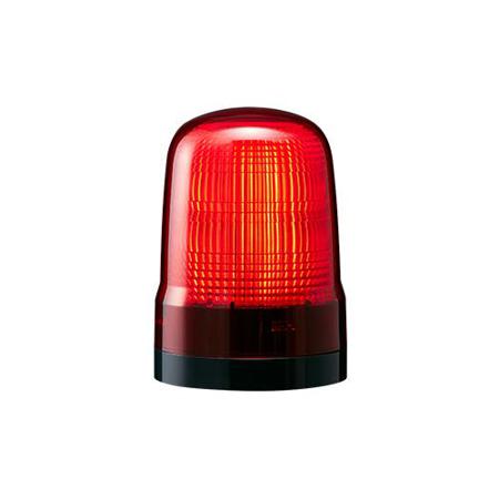 SL10-M2KTN-R Patlite SL Series Red Flashing Beacon, 100→ 240 VAC, Base Mount, LED Bulb, IP66