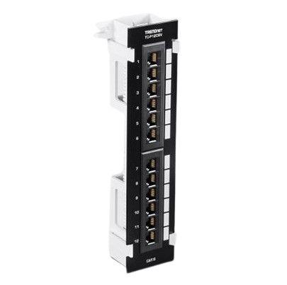 TC-P12C6V Trendnet TC Series Cat5e, Cat6 12 Port RJ45 Patch Panel Unshielded 253mm Black, White