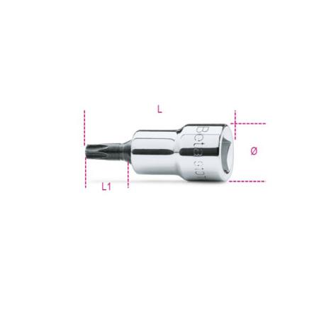 910TX 50 BETA 3/8 in Drive 18.5mm Torx, Torx, 18.5mm, 50 mm Overall Length