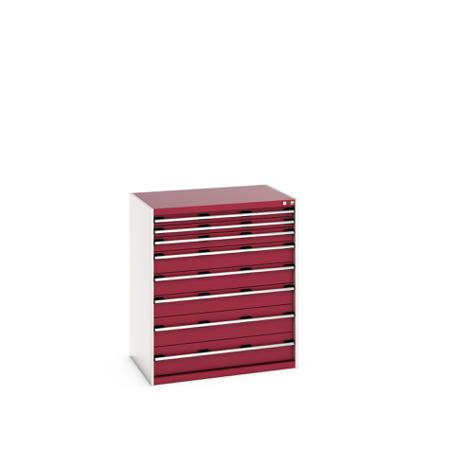 40029031-24V Bott 8 Cabinet, Steel, 1200mm x 750mm x 1050mm, Red