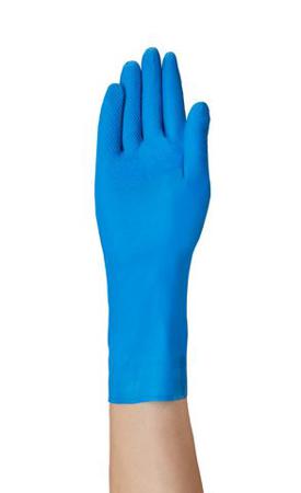 79700090BP Ansell Virtex Blue Nitrile Chemical Resistant Work Gloves, Size 9, Large, Nitrile Coating