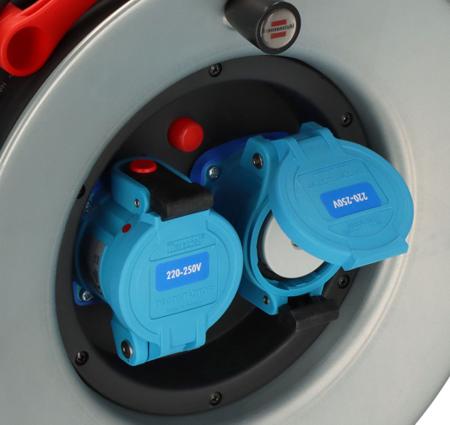 1243641 brennenstuhl 25m 2 Socket CEE 230 V-30 A Cable Reel Open Reel, 230 V, IP44