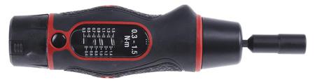 13851 Norbar Torque Tools Adjustable Hex Torque Screwdriver, 0.6 → 3Nm, 1/4 in Drive - With RS Calibration