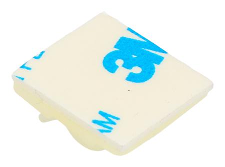 216-3629 RS PRO Adhesive Clip Natural Adhesive Nylon Round Clip, 4.9mm Max. Bundle