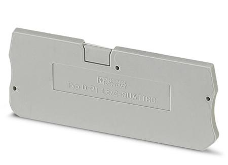 3208375 Phoenix Contact D-PT Series End Cover for Use with DIN Rail Terminal Blocks