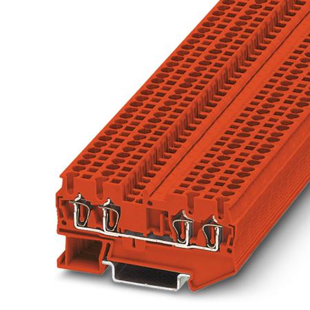 3037410 Phoenix Contact  ST 2.5-QUATTRO RD Series Red, Single-Level, Spring Clamp Termination