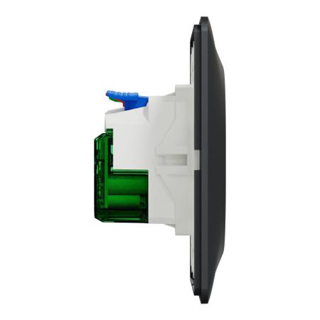 S340089 Schneider Electric Anthracite, 1 Gang, Ovalis C Series