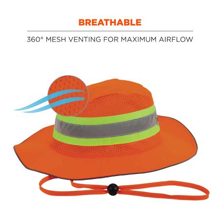 23257 Ergodyne Orange Polyester Cap