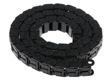 07.16.038.0 Igus 7, e-chain Black Cable Chain - Flexible Slot, W22.5 mm x D15mm, L1m, 38 mm Min. Bend Radius, Igumid G