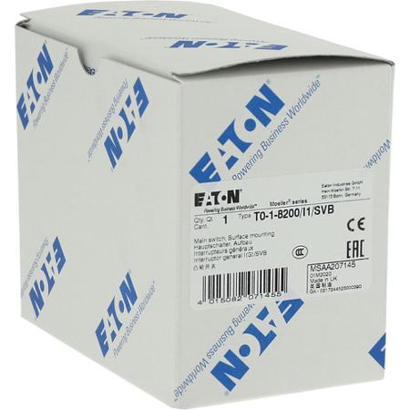 207145-T0-1-8200-I1-SVB Eaton Non Fused Isolator Switch - 20A Maximum Current, IP65