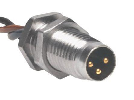 MFS-4F-0-5 Turck MFS Series, 4 Pole Panel Mount Connector Socket, IP67, Male Contacts, Threaded Mating