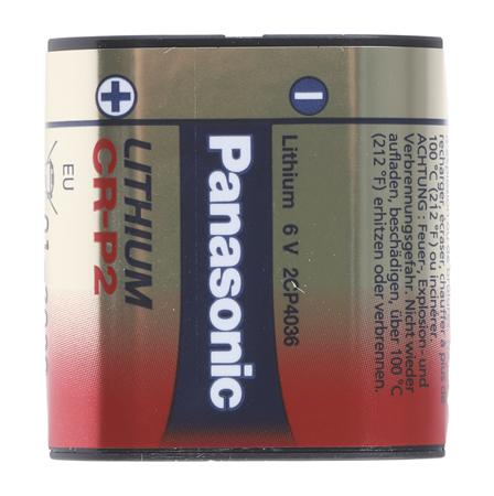 CR-P2L/1BP Panasonic Lithium Manganese Dioxide 6V, CRP2 Camera Battery